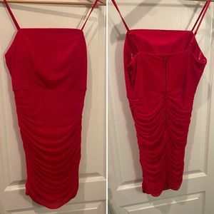 Red hoco dress